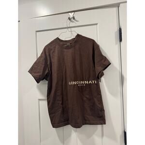 Cincinnati Bengals Brown embroidered T-shirt Small